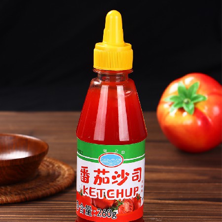 银江番茄沙司工厂280g番茄酱批发挤压瓶手抓饼寿司罐装桶装家用