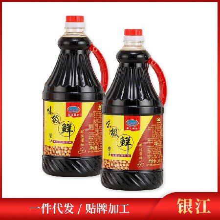 银江味极鲜调味酱油 家用商用凉拌菜炒菜饭店6*1.68L酱油