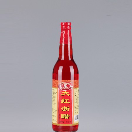 厂家批发大红浙醋600ml酿造食醋红米醋凉拌炒菜烹饪调味料调味醋