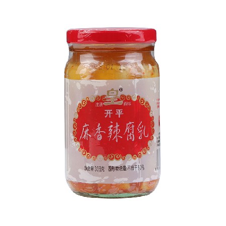 麻辣香腐乳338g*12瓶 下饭菜四川麻辣烫火锅香辣干锅调味料批发